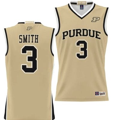 Braden Smith Jersey #3 Purdue Boilermakers NIL College Basketball Lightweight Gold