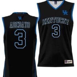 Bam Adebayo Jersey #3 Kentucky Wildcats NIL College Basketball Lightweight Black