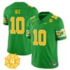 Bo Nix Jersey #10 Oregon Ducks Honor Spencer Webb Patch Football Green