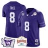 Bralen Trice Jersey #8 Washington Huskies Alamo Bowl Patch Football Purple