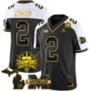 Blake Corum Jersey #9 Michigan Wolverines 2023 Big Ten Champions Patch Stitched Gold Alternate