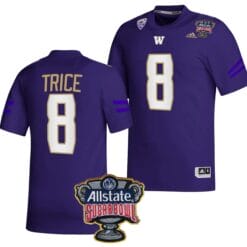 Bralen Trice Jersey #8 Washington Huskies Allstate Sugar Bowl Patch 2024 College Football Purple