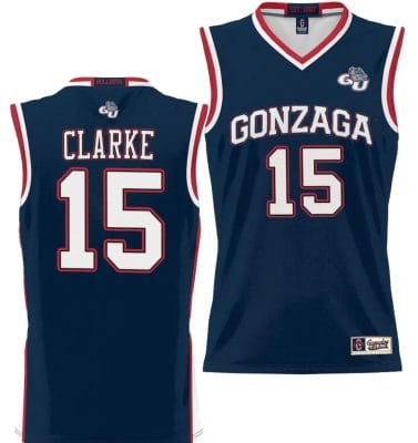 Brandon Clarke Jersey #15 Gonzaga Bulldogs NIL College Basketball Lightweight Black