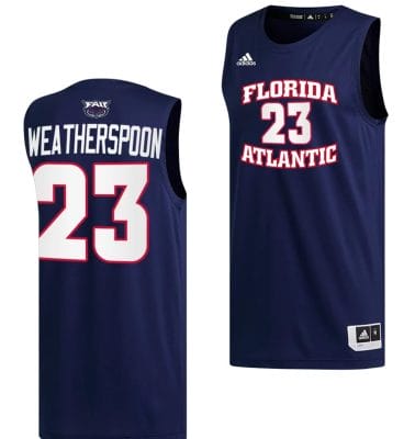 Brandon Weatherspoon Jersey #23 FAU Owls College Basketball Replica Navy