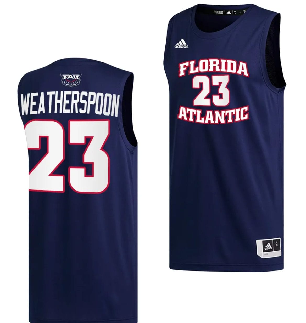 Brandon Weatherspoon Jersey #23 FAU Owls College Basketball Replica Navy