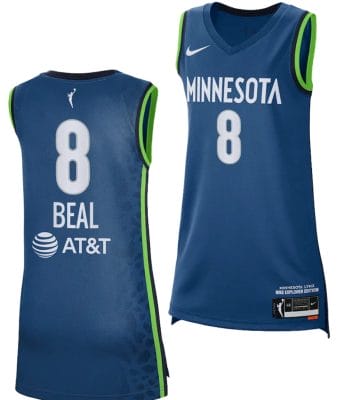 Brea Beal Jersey #8 Minnesota Lynx 2023 WNBA Draft Explorer Edition Black