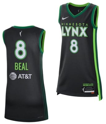 Brea Beal Jersey #8 Minnesota Lynx Rebel Edition 2023 WNBA Draft Black