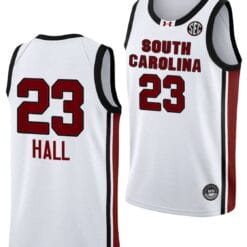 Bree Hall Jersey #23 South Carolina Gamecocks College Basketball 2023-24 White