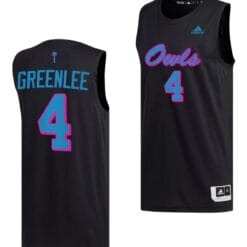 Bryan Greenlee Jersey #4 FAU Owls College Basketball Replica Black