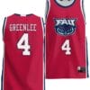 Bryan Greenlee Jersey #4 FAU Owls NIL College Basketball Lightweight Red