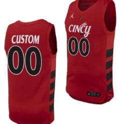 Custom Cincinnati Bearcats Jersey Name and Number College Basketball Replica 2023-24 Red