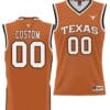 Custom Texas Longhorns Jersey Name and Number NIL College Basketball Lightweight Orange