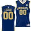 Custom Marquette Golden Eagles Jersey Name and Number NIL Basketball Navy