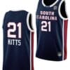 Chloe Kitts Jersey #21 South Carolina Gamecocks College Basketball Away Black