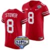 Cade Stover Jersey #8 Ohio State Buckeyes Cotton Bowl Patch 2023 Football Scarlet