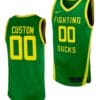 Custom Oregon Ducks Jersey Name and Number Replica College Basketball uniform Green
