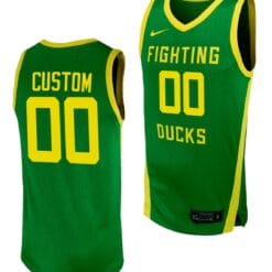 Custom Oregon Ducks Jersey Name and Number Replica College Basketball uniform Green