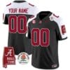 Custom Alabama Jersey Name and Number Rose Bowl Patch Football Black Alternate