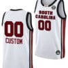 Custom South Carolina Gamecocks Jersey Name and Number College Basketball 2023-24 White