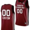 Custom South Carolina Gamecocks Jersey Name and Number College Basketball 2023-24 Garnet