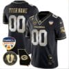 Custom Georgia Bulldogs Jersey Name and Number Orange Bowl Patch Football Black Limited