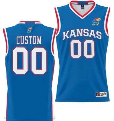 Custom Kansas Jayhawks Jersey Name and Number NIL College Basketball Lightweight Royal