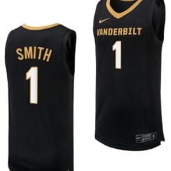 Colin Smith Jersey #1 Vanderbilt Commodores Replica Basketball uniform Black