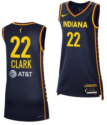 Caitlin Clark Jersey #22 Indiana Fever 2024 WNBA Draft Rebel Edition Navy