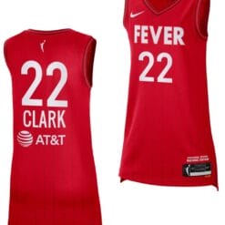 Caitlin Clark Jersey #22 Indiana Fever 2024 WNBA Draft Rebel Edition Red