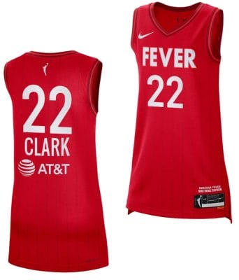 Caitlin Clark Jersey #22 Indiana Fever 2024 WNBA Draft Rebel Edition Red