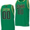 Custom Notre Dame Jersey Name and Number Basketball uniform Green