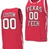 Custom Texas Tech Jersey Name and Number Basketball uniform Red