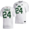 DeMontre Tuggle Jersey #24 Ohio Bobcats College Football Uniform White