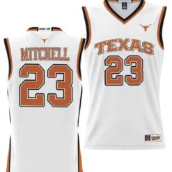 Dillon Mitchell Jersey #23 Texas Longhorns NIL College Basketball Lightweight White