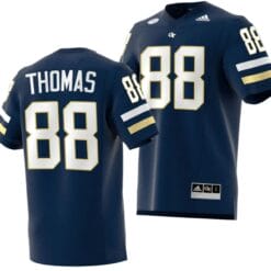 Demaryius Thomas Jersey #88 Georgia Tech Yellow Jackets 2023 Premier Football Uniform Navy