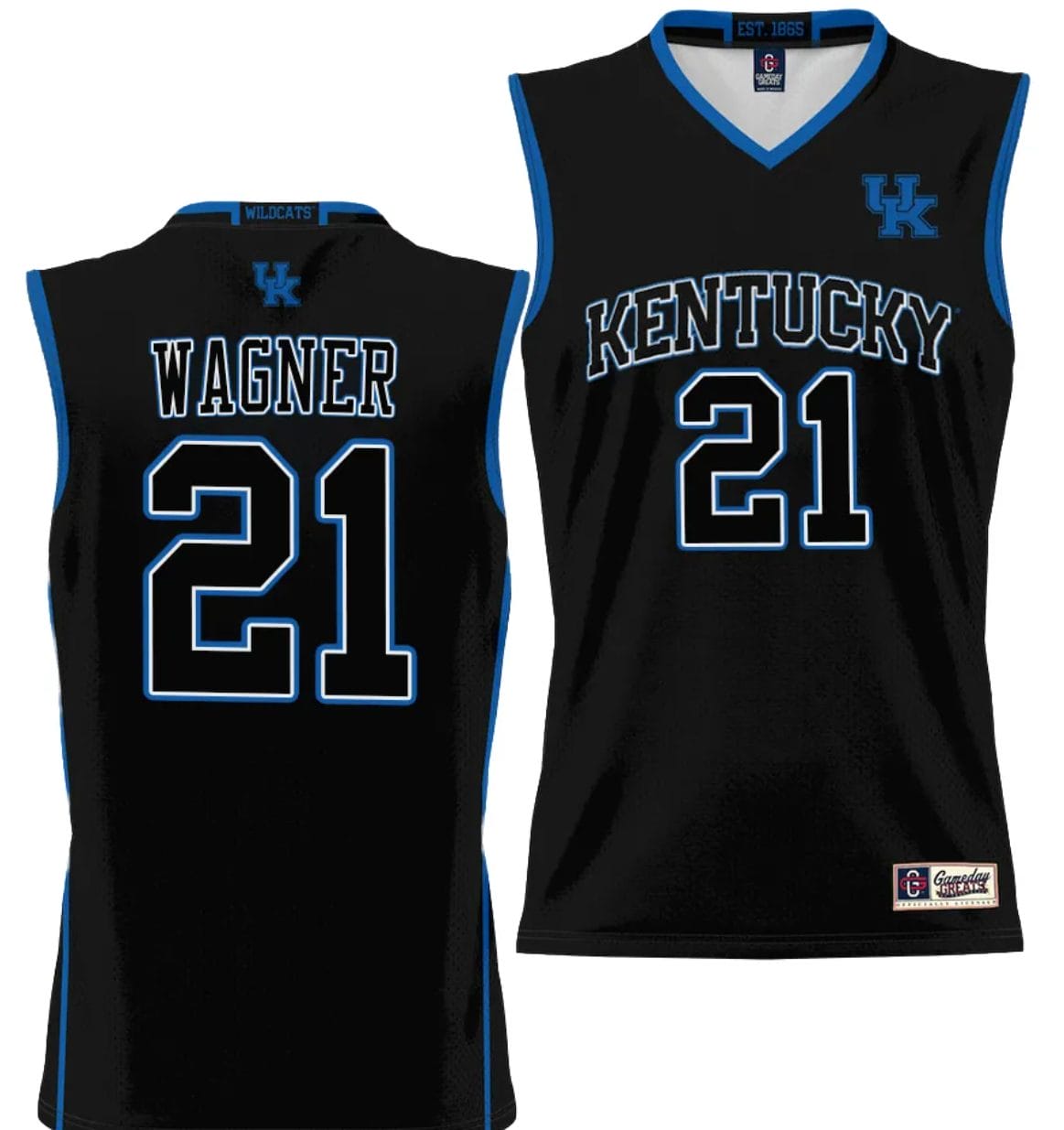 DJ Wagner Jersey #21 Kentucky Wildcats NIL College Basketball Lightweight Black