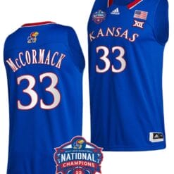 David McCormack Jersey #33 Kansas Jayhawks Basketball 2022 NCAA National Champions Royal
