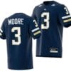 DJ Moore Jersey #3 Georgia Tech Yellow Jackets 2023 Premier Football Uniform Navy