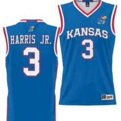 Dajuan Harris Jr Jersey #3 Kansas Jayhawks NIL College Basketball Lightweight Royal