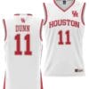 Damian Dunn Jersey #11 Houston Cougars NIL College Basketball Lightweight White