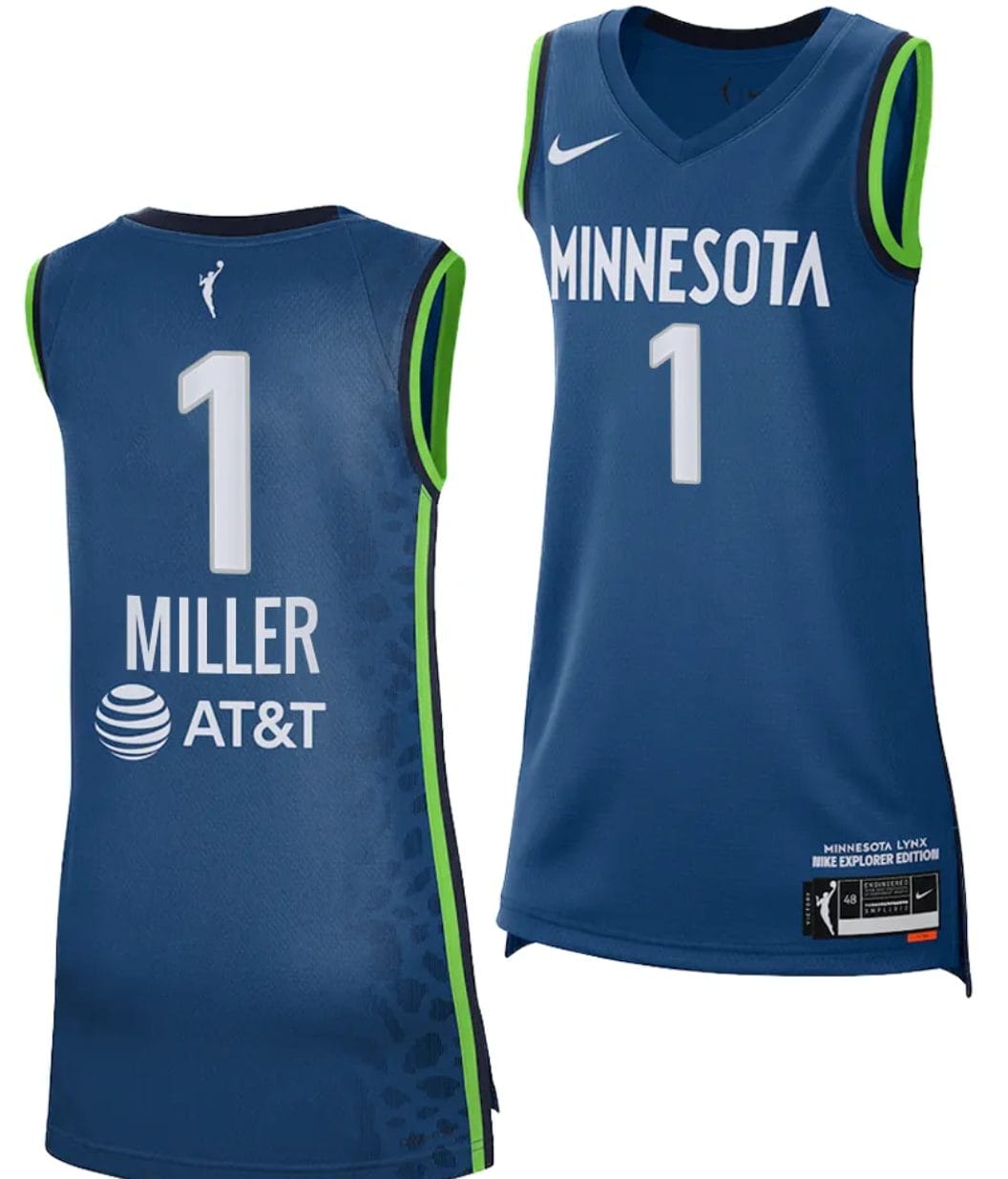 Diamond Miller Jersey #1 Minnesota Lynx 2023 WNBA Draft Explorer Edition Black