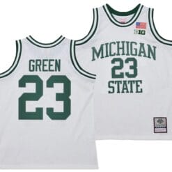 Draymond Green Jersey #23 Michigan State Spartans 125th Basketball Anniversary 1990 Throwback White