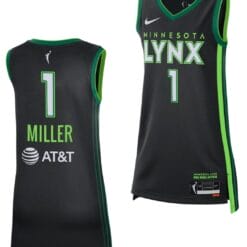 Diamond Miller Jersey #1 Rebel Edition Minnesota Lynx 2023 WNBA Draft Black
