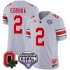Emeka Egbuka Jersey #2 Ohio State Buckeyes Good Year Cotton Bowl Patch Football Gray