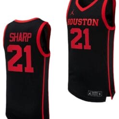 Emanuel Sharp Jersey #21 Houston Cougars Basketball Replica uniform Black