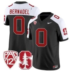 Gaethan Bernadel Jersey #0 Standford Cardinal Jersey Vapor Limited College Football Black Alternate