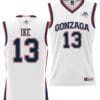 Graham Ike Jersey #13 Gonzaga Bulldogs NIL College Basketball Lightweight White