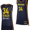 Grace Berger Jersey #34 Indiana Fever 2023 WNBA Draft Jersey Exclusive Edition Navy