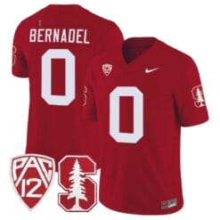 Gaethan Bernadel Jersey #0 Standford Cardinal Jersey Vapor Limited College Football Crimson