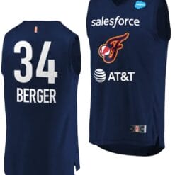 Grace Berger Jersey #34 Indiana Fever 2023 WNBA Draft Jersey Replica Navy